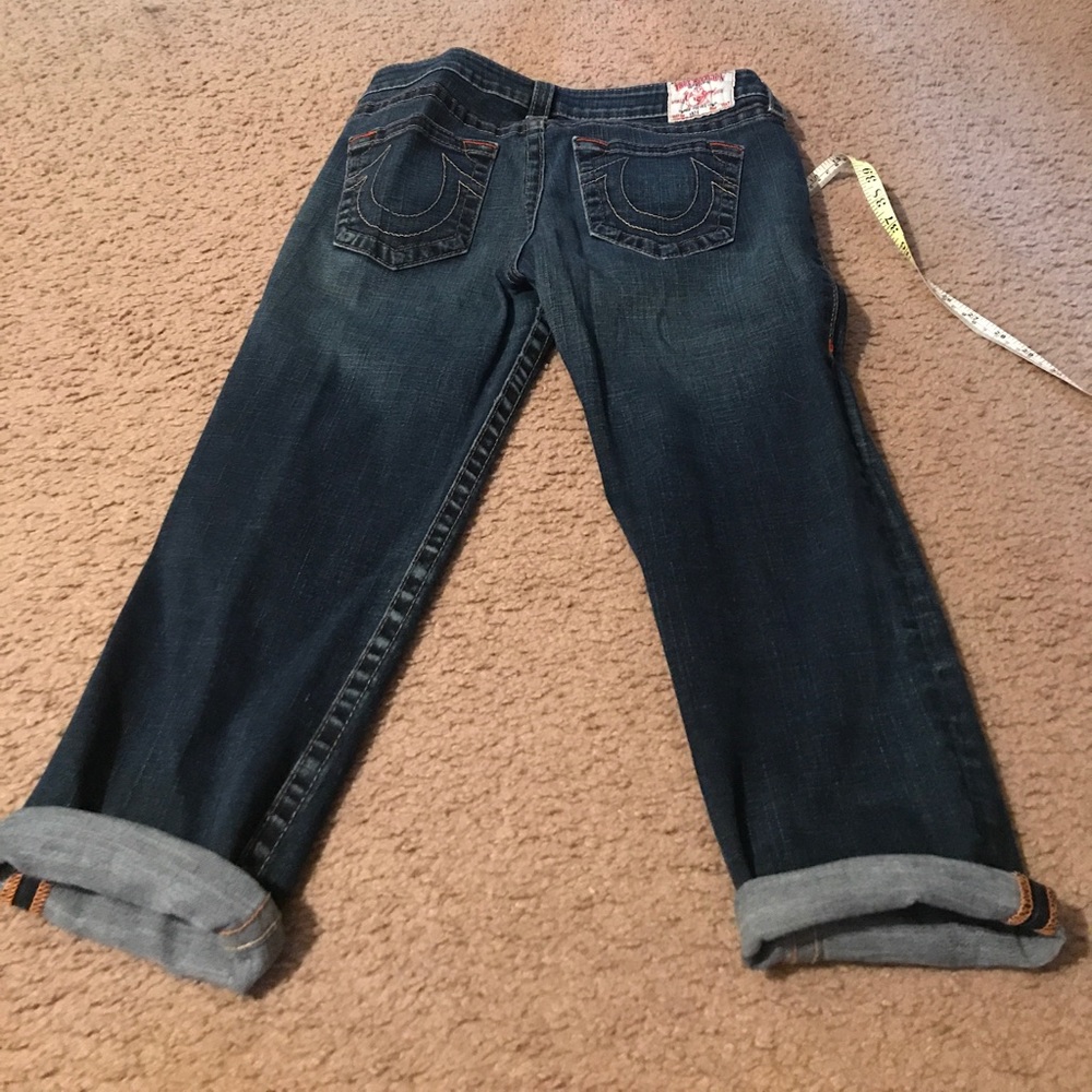 Euc Kate cropped true religion jeans sz 31 - Picture 4 of 4
