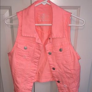 Jean Jacket Vest, Size Small
