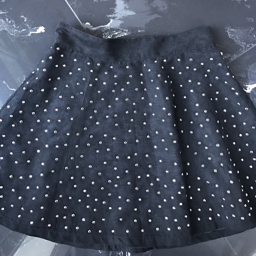 LF beaded velvet skirt