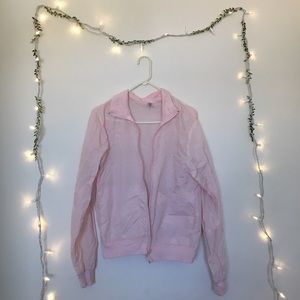 American Apparel Pink Windbreaker