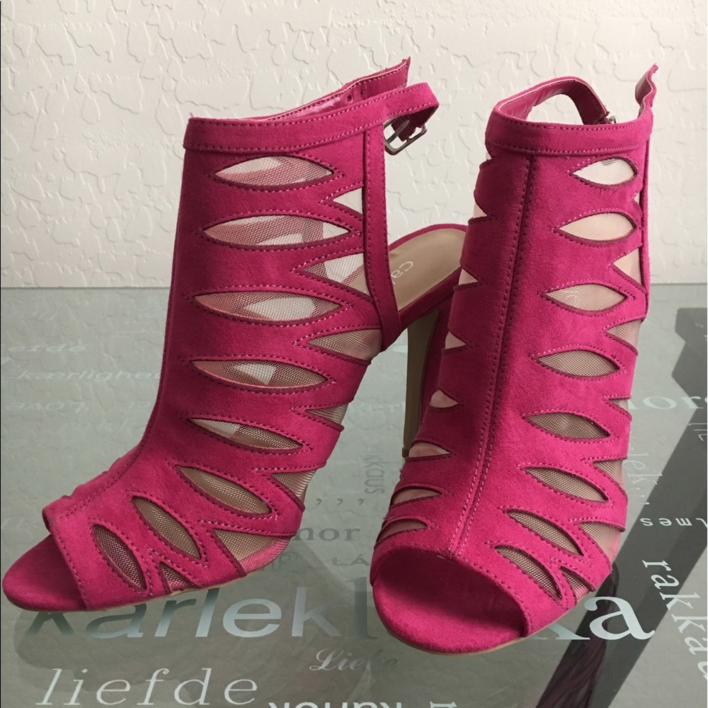Cathy Jean Hot Pink High Heels.