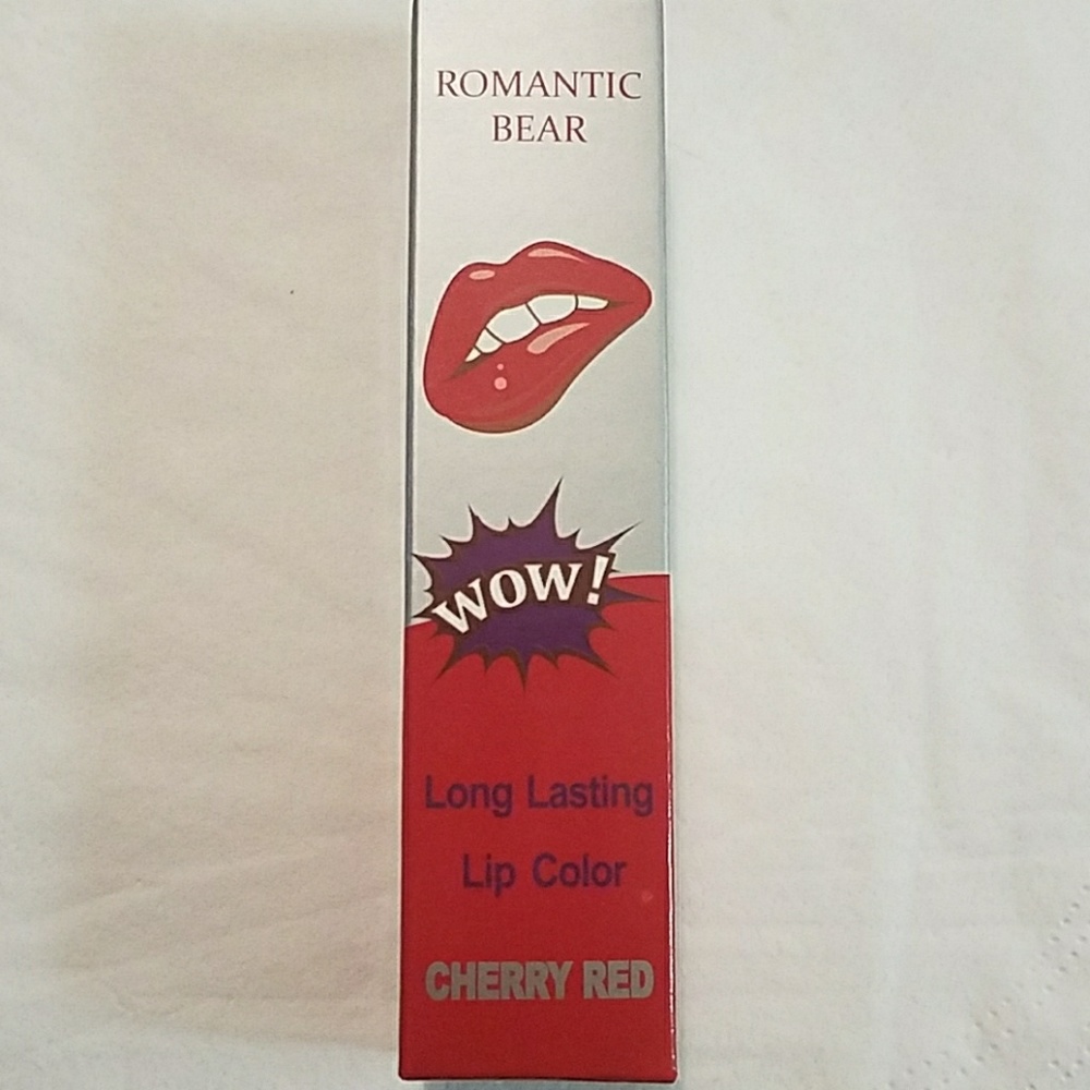 Romantic bear peel off lipstick in cherry red