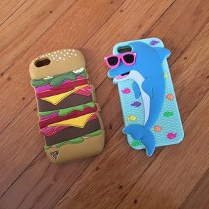 Bundle of 2 Claire's iPhone 5/5S phone cases