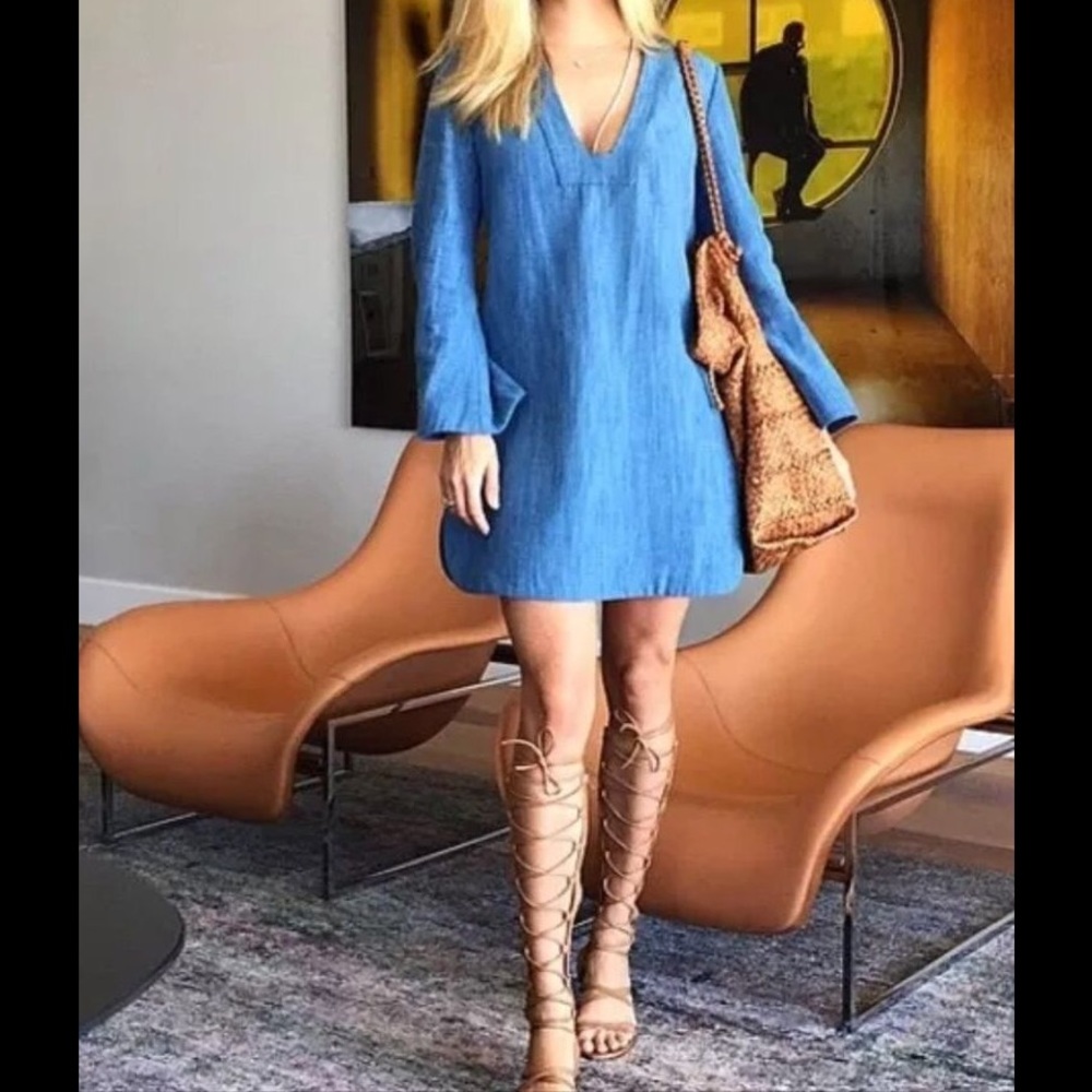 FINAL SALE! Zara denim smock dress