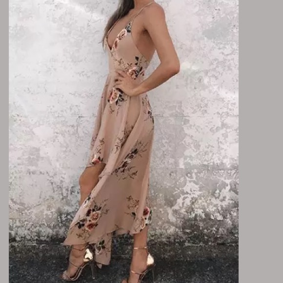 Floral high low asymmetrical dress - Picture 2 of 7