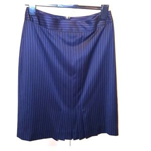 Brooks Brothers Pinstripe Navy Skirt