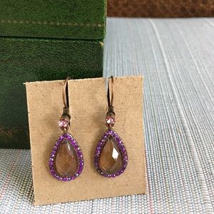 Purple earrings