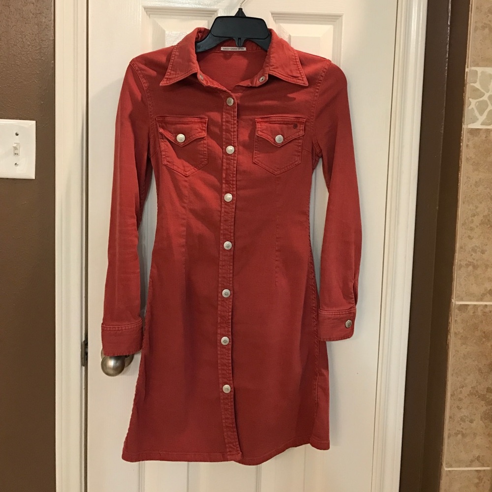 Rusty red Jean dress