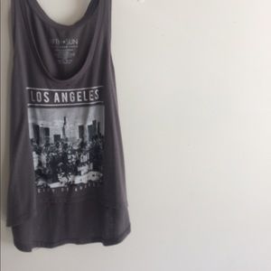 Los Angeles high-low flowy tank top - SOLD
