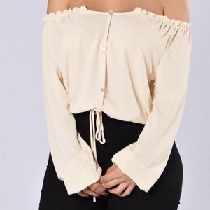 Fashion Nova Ivory Top
