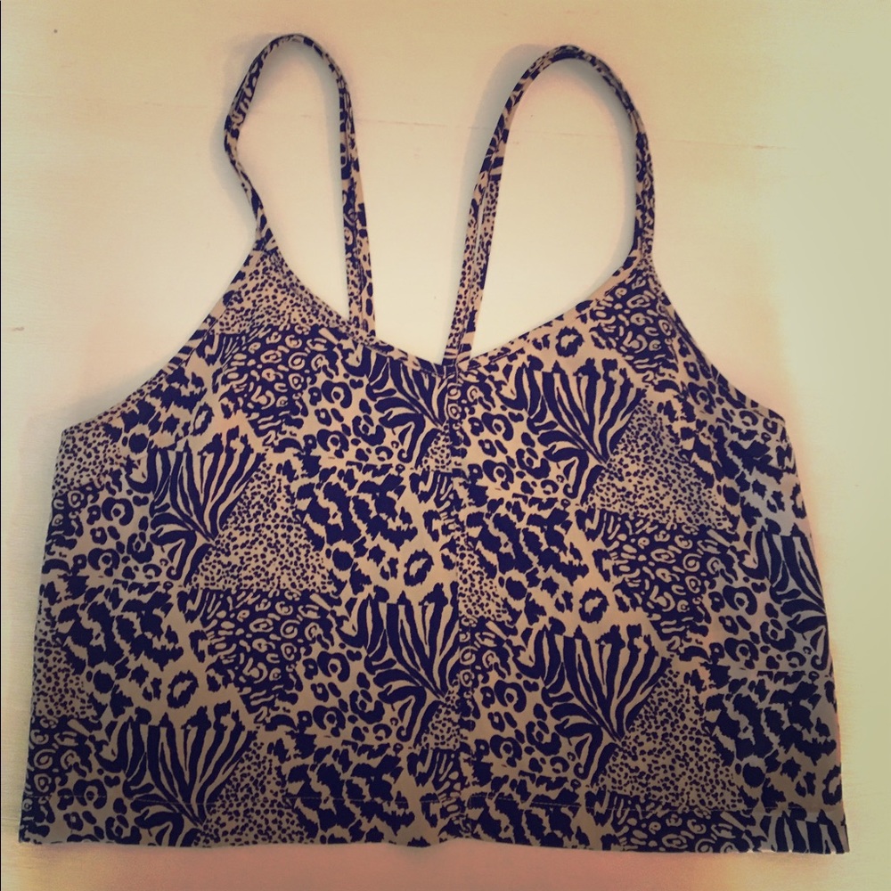 Crop top with zipper back