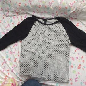 Forever 21 Polka Dot Crop Top