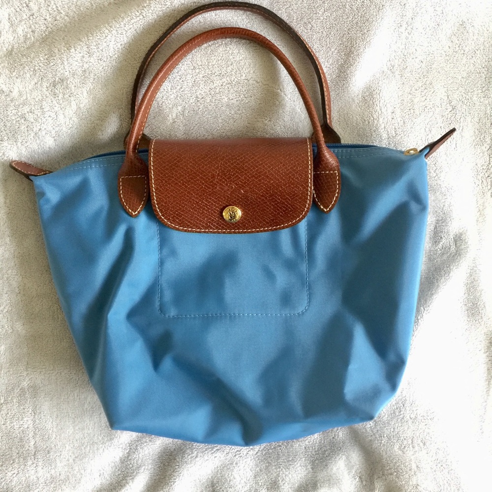 Mini Blue Longchamp Tote