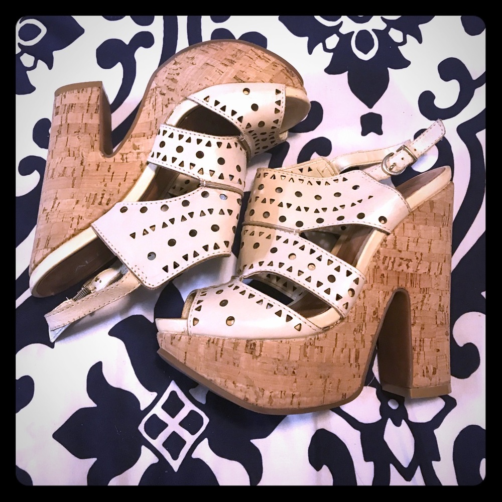 Cream Aldo Wedges