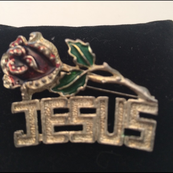 Vintage silver enamel brooche - Picture 2 of 2