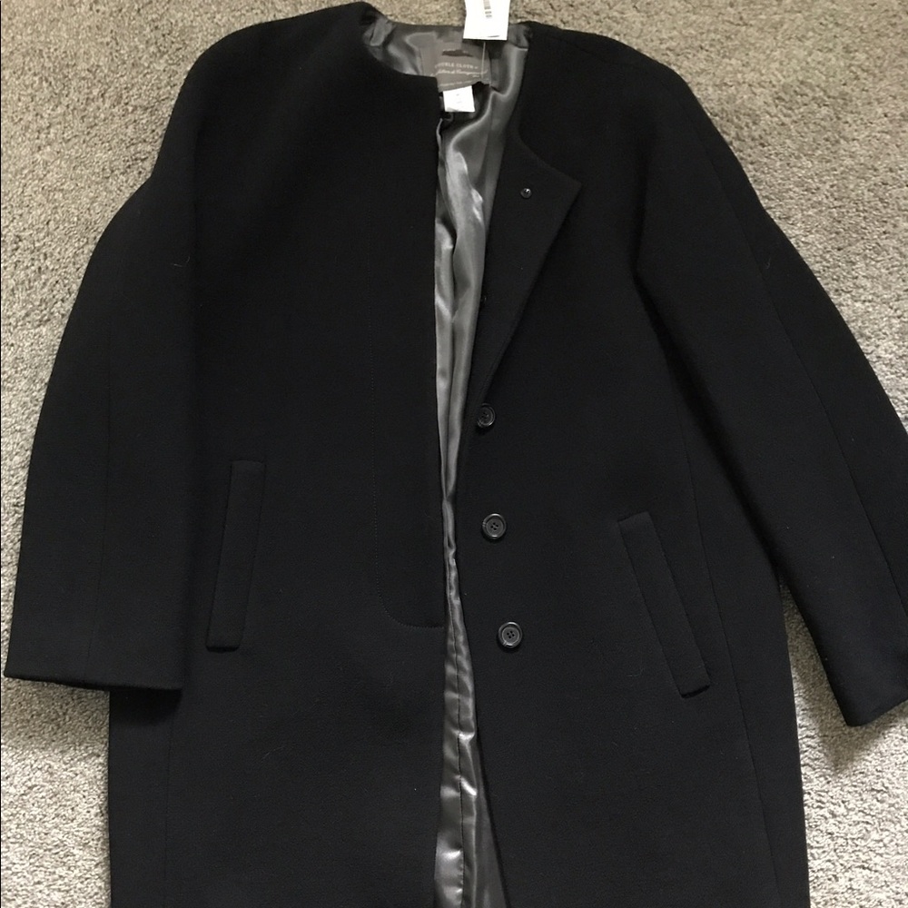 Jcrew Sabrina black coat 8p double cloth nwt