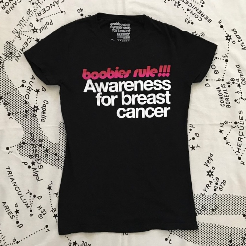 🎀"Boobies Rule!!!" Breast Cancer t-shirt🎀