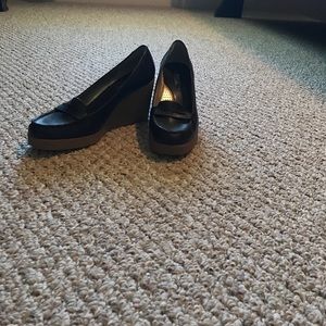 American Living dark brown wedges