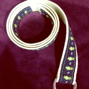 J.Crew sea horse ribbon belt