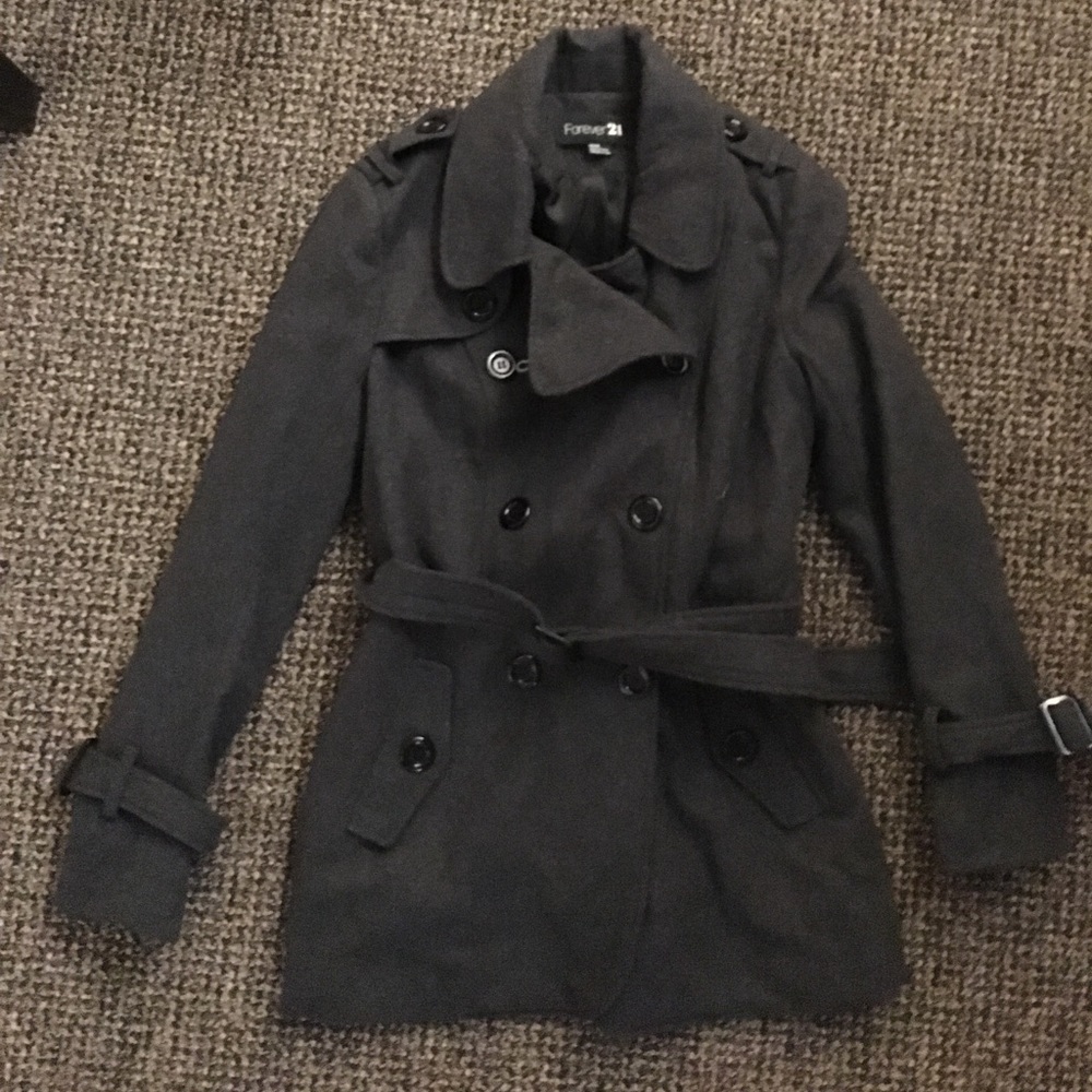 Charcoal Pea Coat