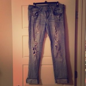 Distressed American Eagle jeans