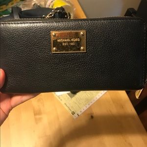 Black Michael Kors zip around wallet!