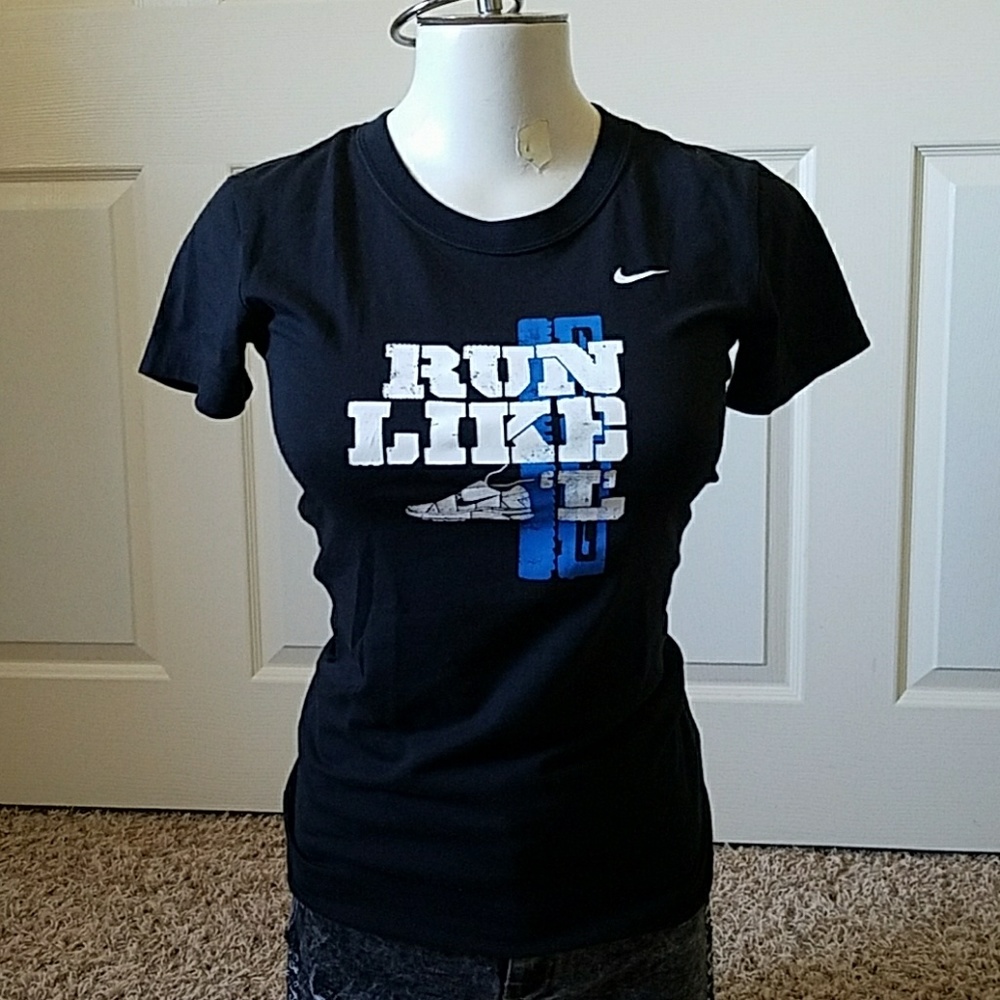 Black Nike Dri-Fit Running Shirt, fits like S