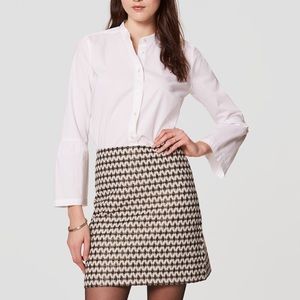 Loft Diamond Jacquard Shift Skirt