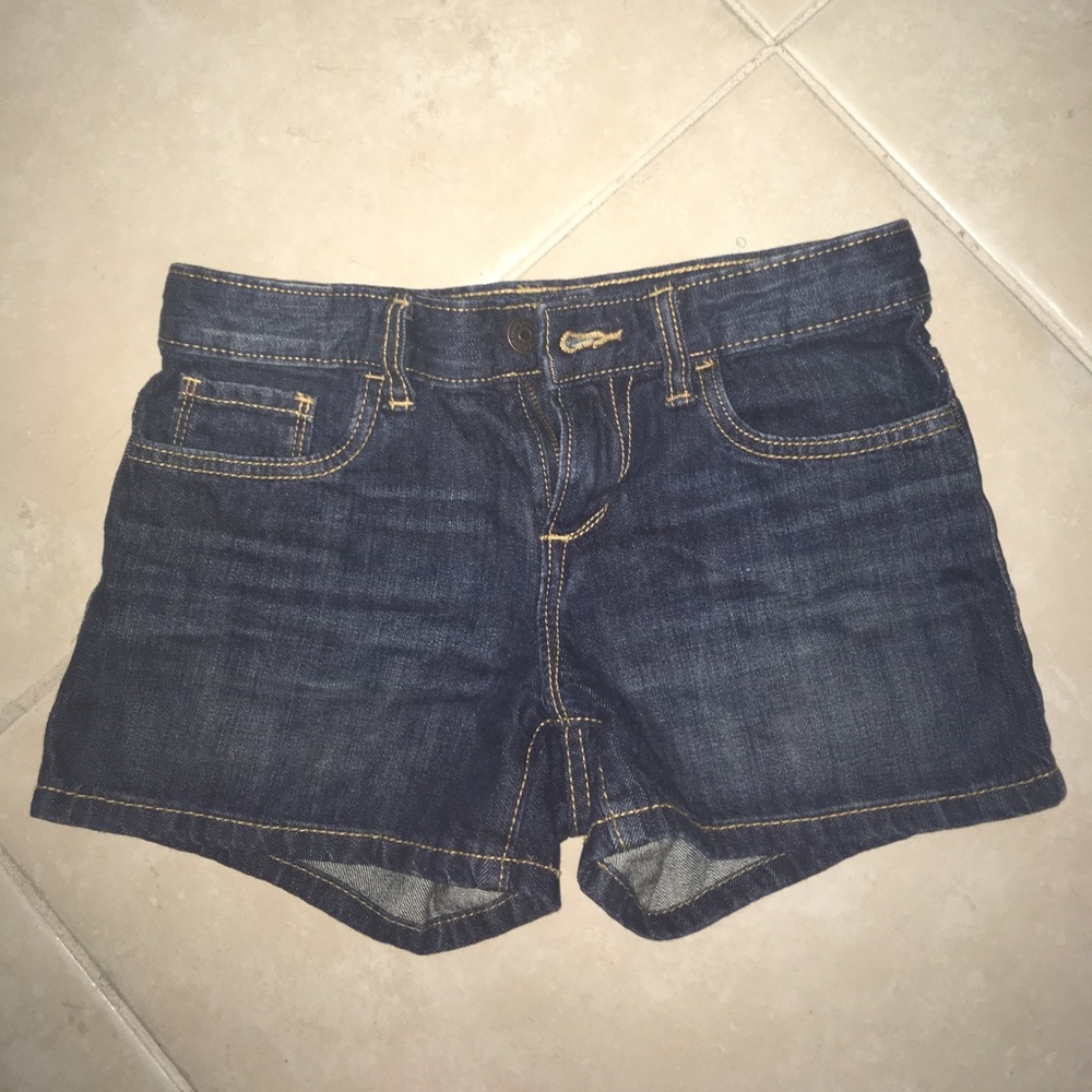 Dark blue jean shorts
