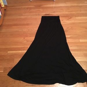 Black maxi skirt