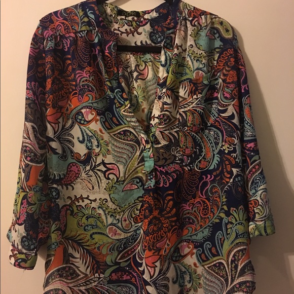 Floral/Colorful Blouse - Picture 2 of 3