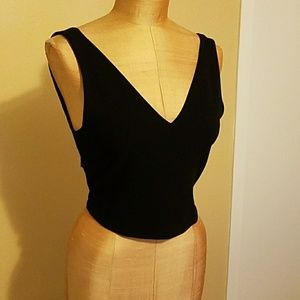 Free People cross back crop top XS