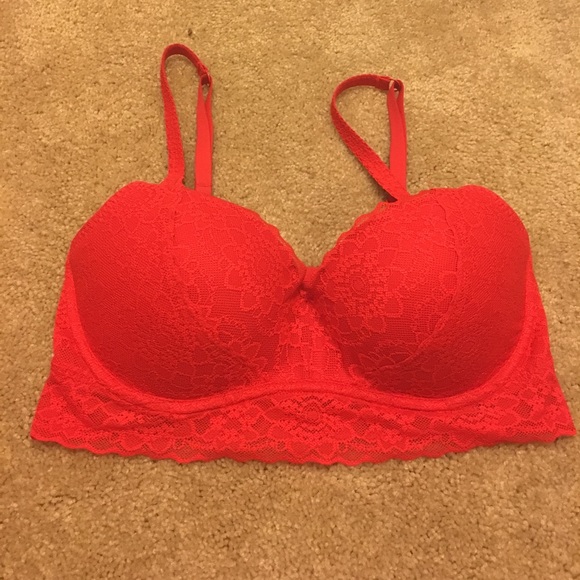 Red lace bandeau - Picture 1 of 2