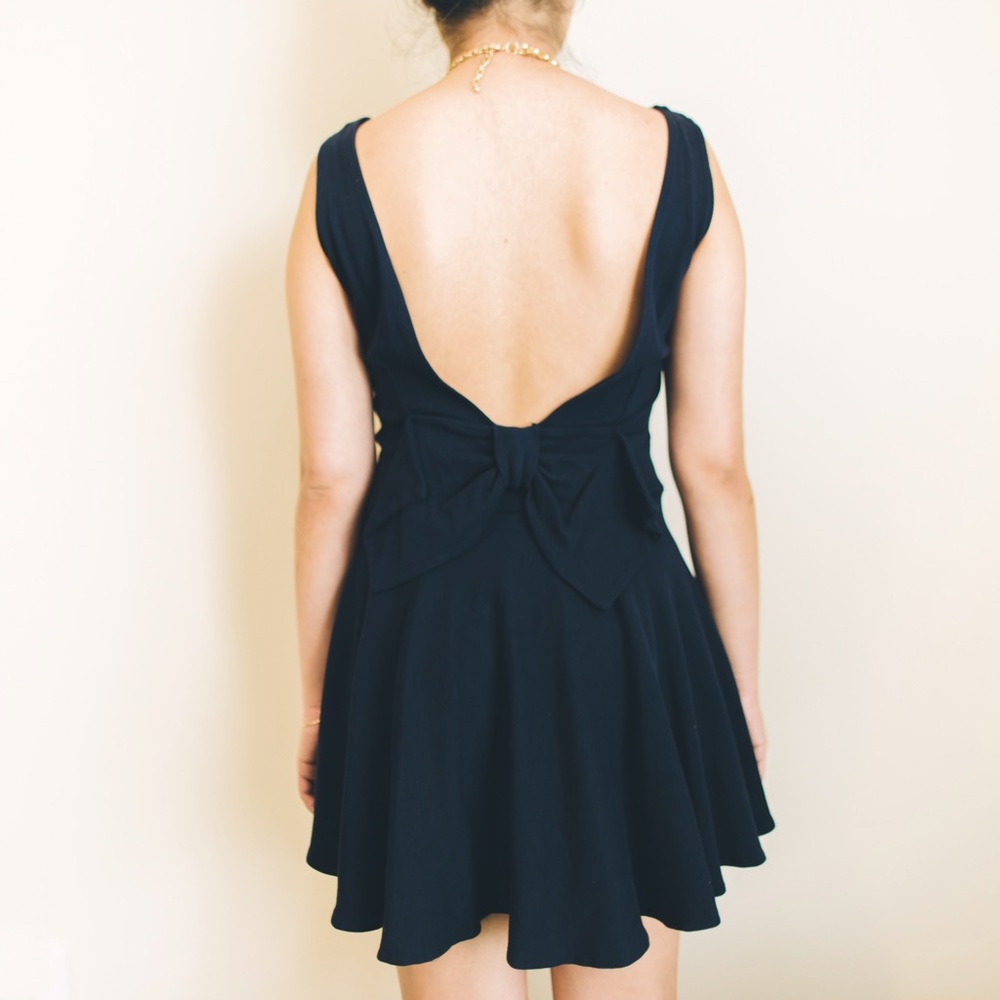 Navy Blue Cocktail Dress