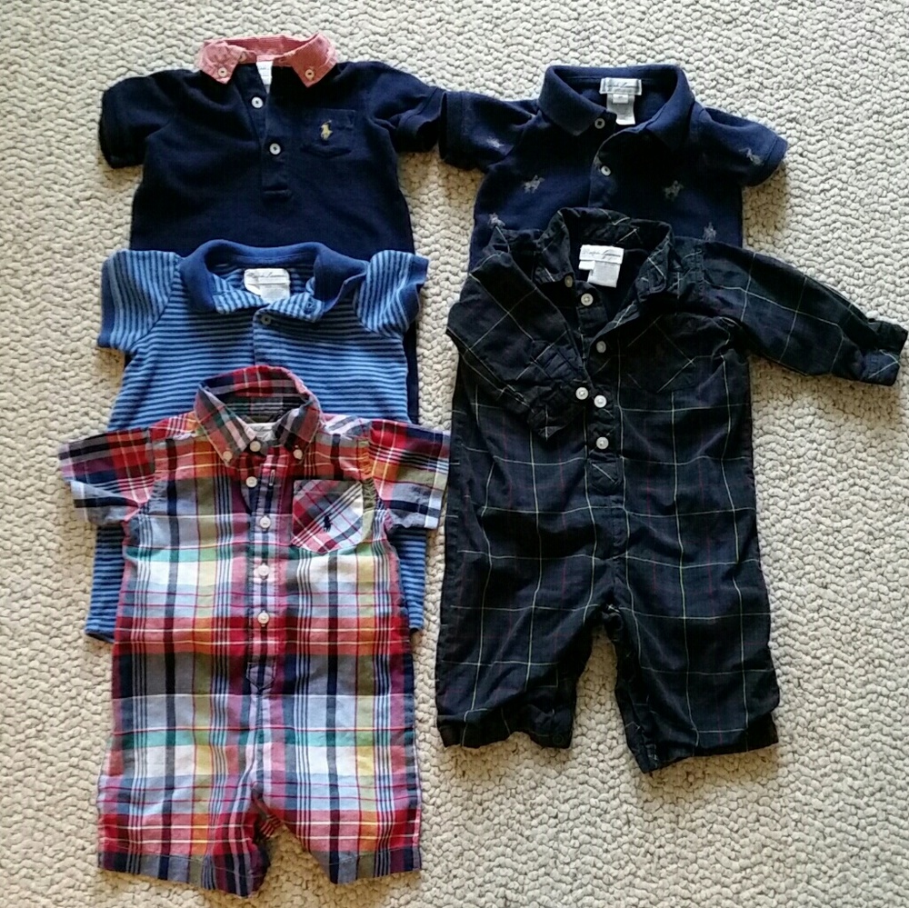 5 Ralph Lauren outfits...short & long sleeve mix