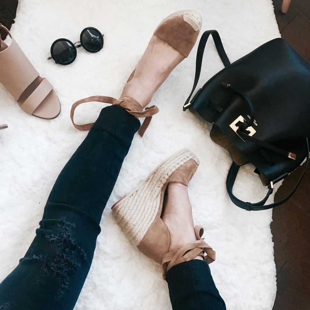 Raye Dahlia Espadrille Wedges