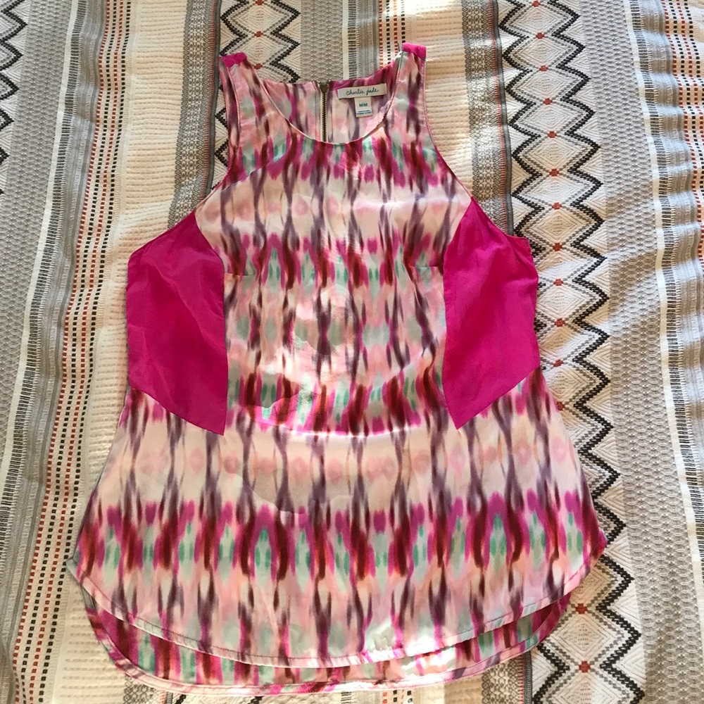 Pink multi color tank - Charlie Jade