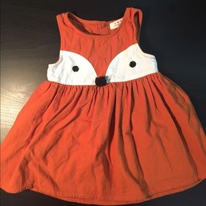 Adorable cotton fox dress