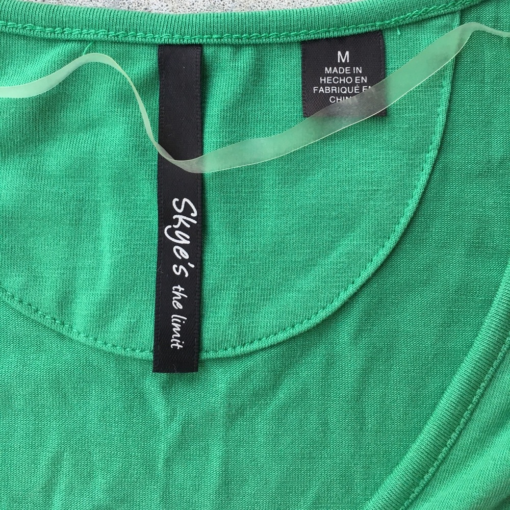 Green Ruffle Blouse - Picture 2 of 5