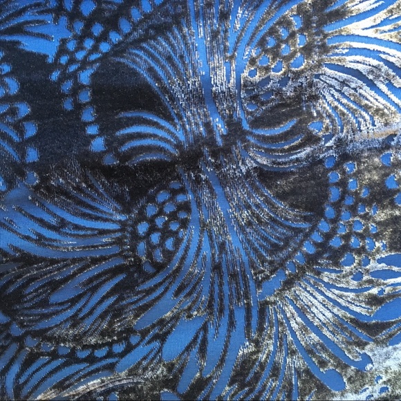 Ellie velvet burnout floral studded mini dress - Picture 6 of 8