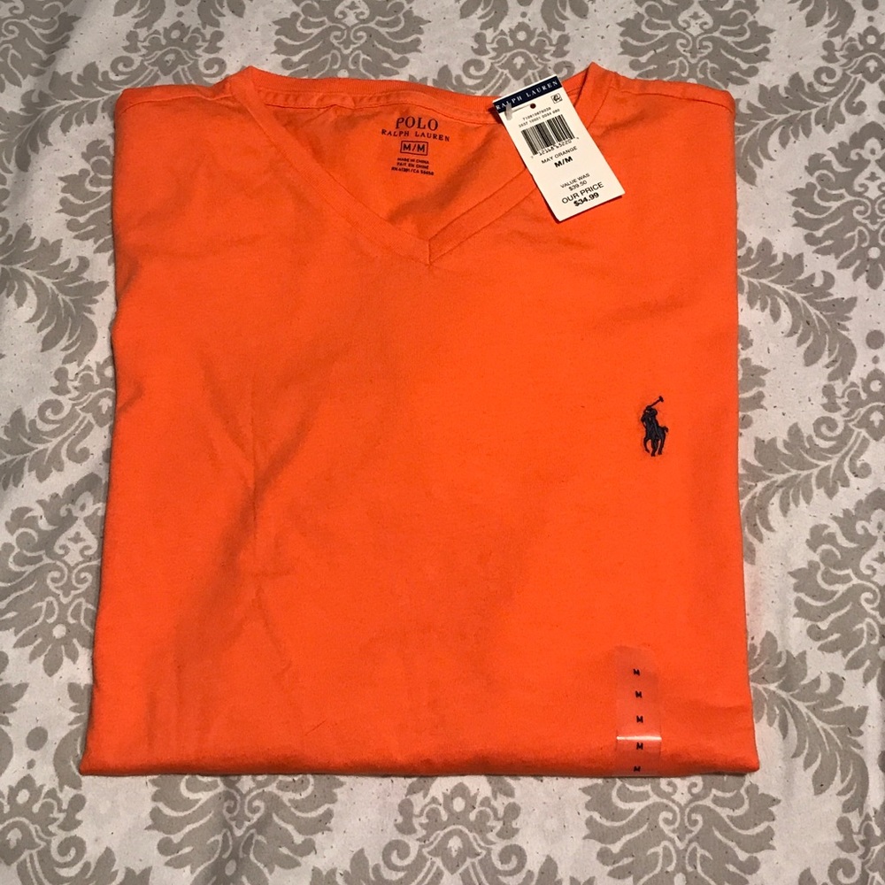 Polo Ralph Lauren men's V-neck T-shirt. NWT. Sz M