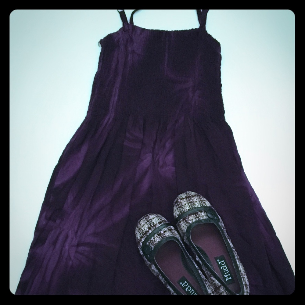 Purple and pink heels