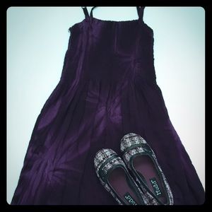 Purple and pink heels