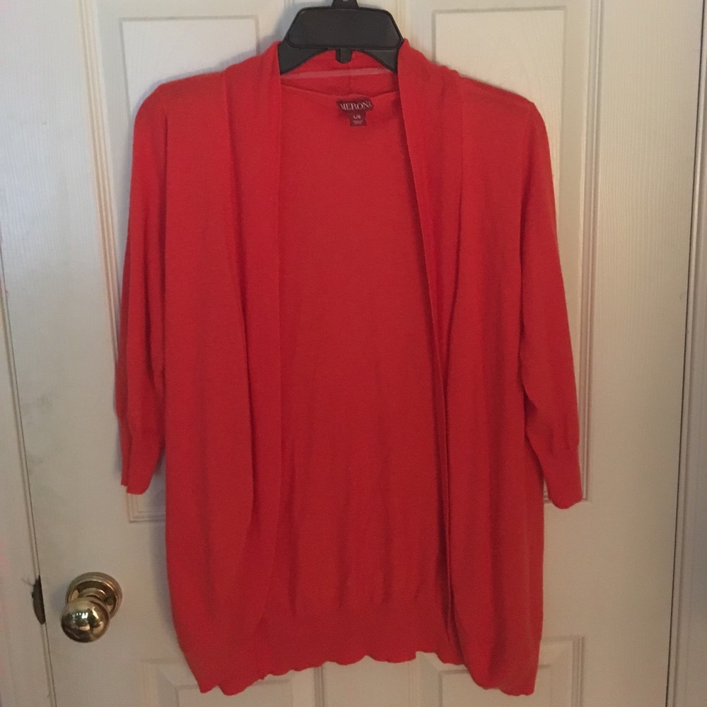 Merona orange cocoon sweater size L