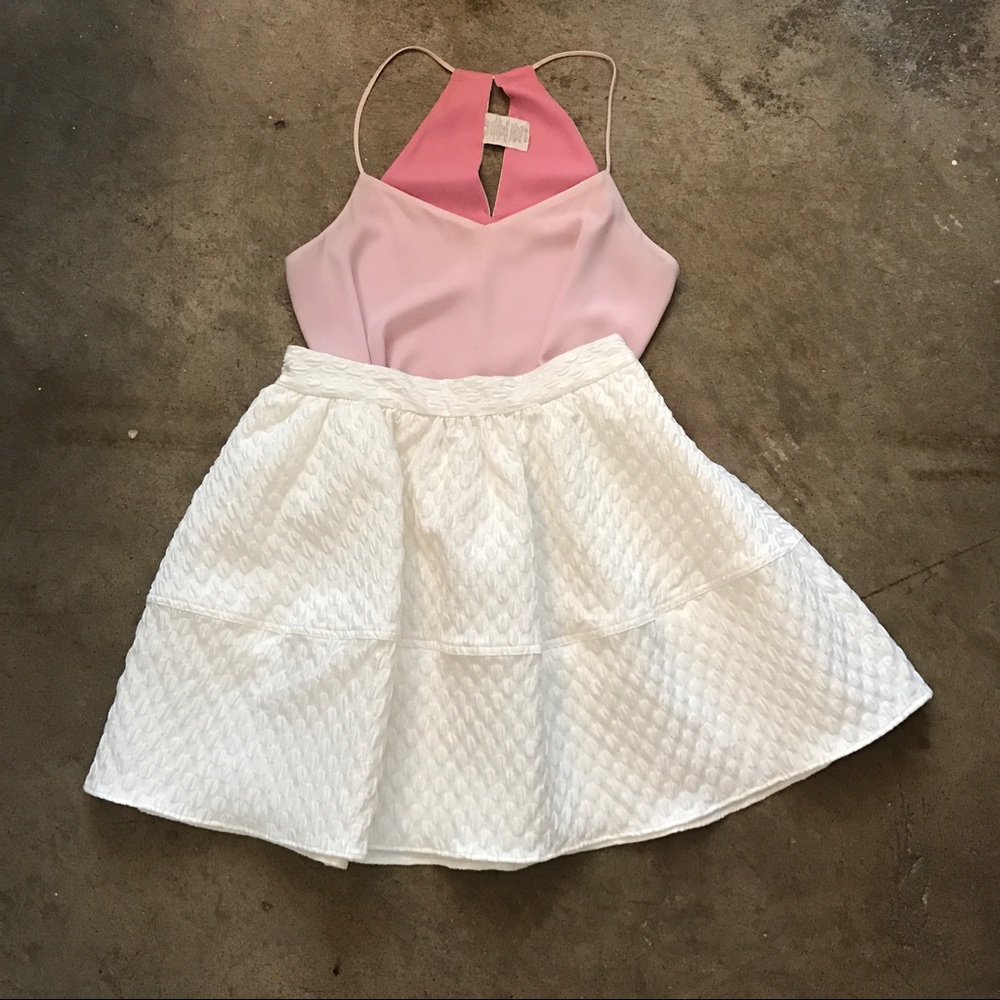 White Circle Skirt