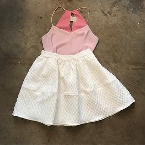 White Circle Skirt