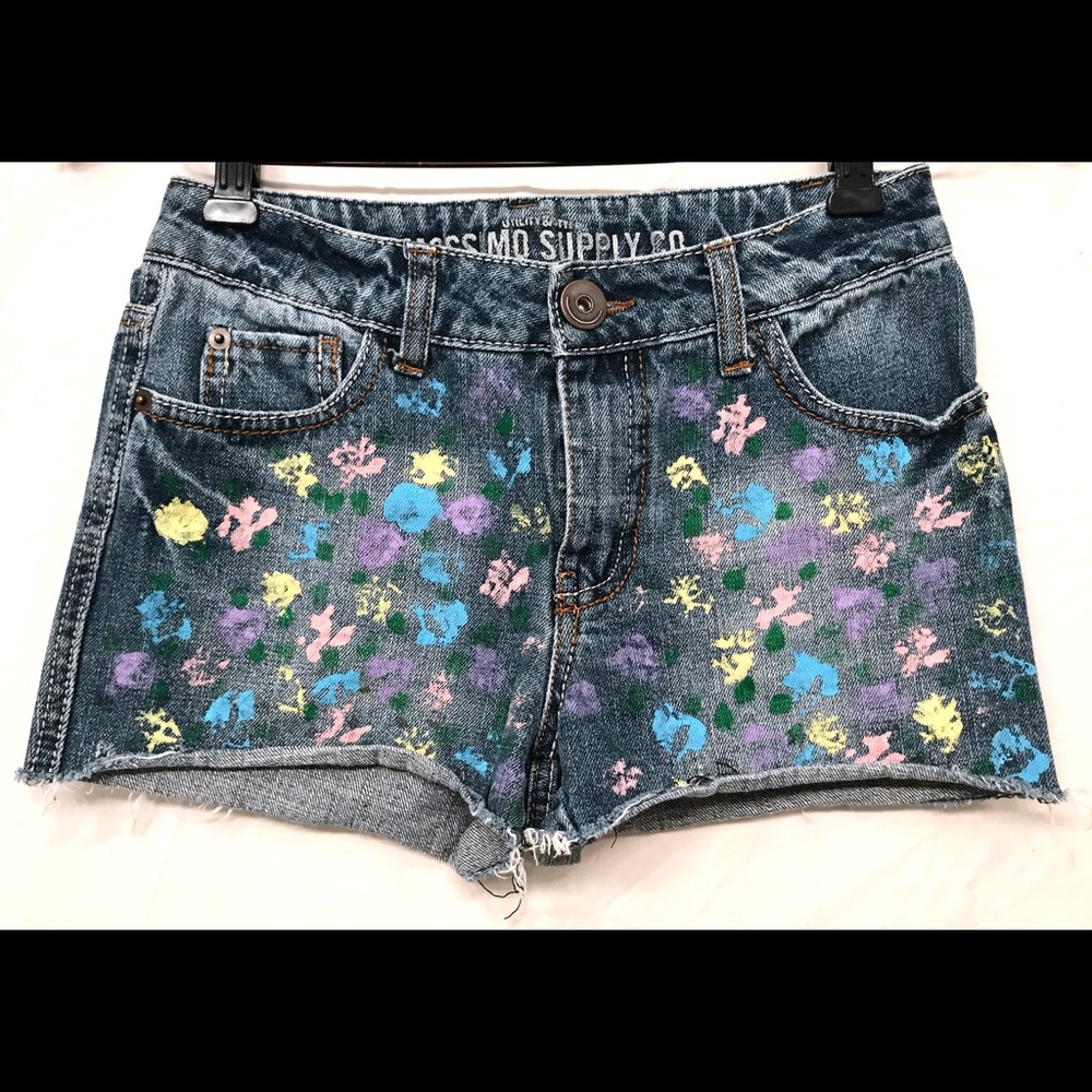 Mossimo Painted Short Pants Sz L 10/12