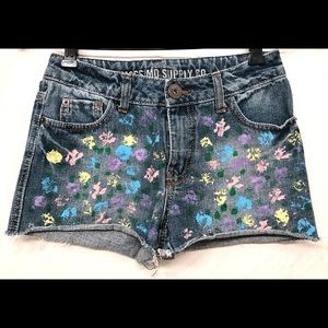 Mossimo Painted Short Pants Sz L 10/12