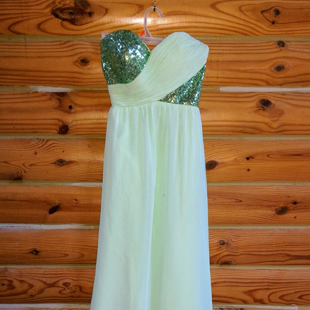 Long formal dress; worn one.