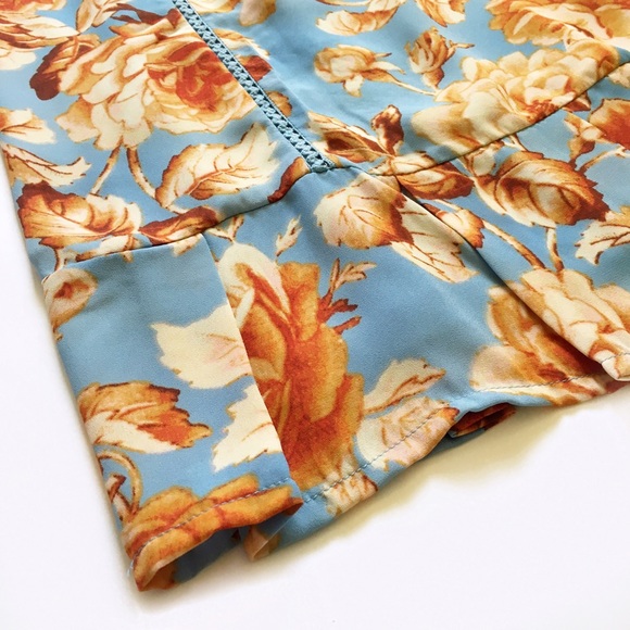 Crochet Lace High Neck Cutout Floral Swing Dress - Picture 8 of 8